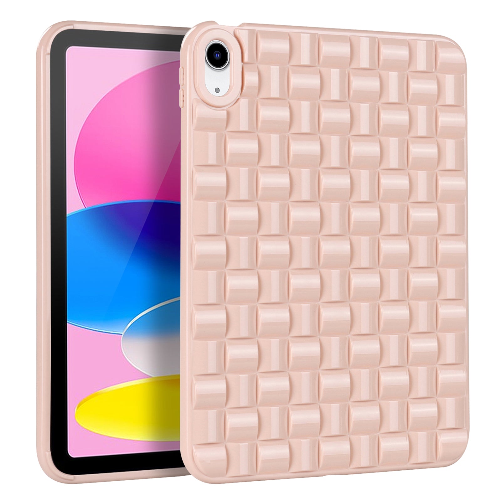 For iPad 10.9 (2022) Ice Cube Design Flexible TPU Tablet Case Anti-drop Back Cover For iPad 10.9 (2022) Ice Cube Design Flexible TPU Tablet Case Anti-drop Back Cover